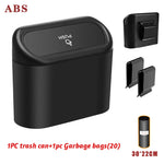 Hanging Car Trash Can Car Flip Top Trash Can Interior Trash Storage ABS Trash Can with L detail view