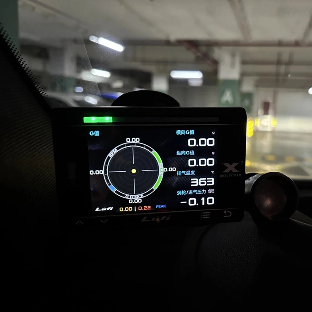 New Fourth Generation LUFI X7 HUD Car OBD Instrument | Water Temp Exhaust Temp Turbin lifestyle view