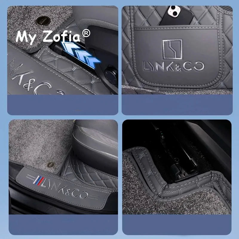For Lynk & Co 08 EMP 2025 2026 Car Floor Mats Single Double Layer Wire Custom Foot Pads Salon Carpet Cover Interior Accessories
