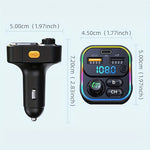 FM Transmitter Bluetooth 5.3 Handsfree Car AUX Radio Modulator MP3 Player with PD20W lifestyle view