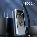 Wireless Portable Car Air Pump | 150PSI Cordless Tire Inflator with 12000mAh close-up view
