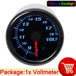 7 Color 2" 52mm Tachometer RPM Meter LED Car Auto Gauge | Universal for Gasoline Moto alternate view