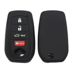 Suitable for Toyota Rav4 Corolla Camry Highlander Prius Car Key Case Silicone Key Fob Cover Remote Control Alarm Key Protector