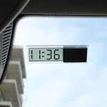 LCD Display Mini Portable Electronic Window Clock with Suction Cup Watch Car Interior Ornament Acces