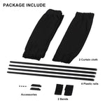 2pcs 50cm Car Sun Shade Side Window Curtain | Foldable UV Protection Auto Accessori additional angle