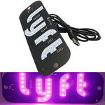 1Set LED Signal Light Taxi Signal Lamp For Lyft Logo Light USB LED Cab Panel Indicator Lights Signal Lamp Auto Decoration Lamp