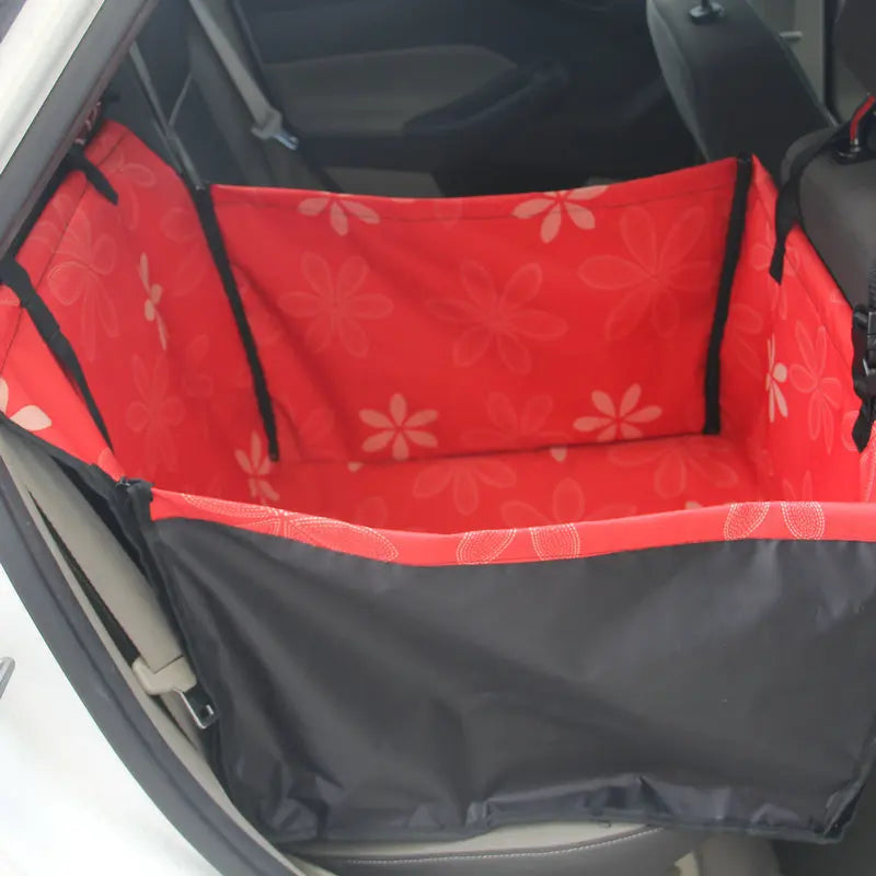 CAWAYI KENNEL Dog Car Seat Cover | Pet Carrier Travel Mat for Back Seat Hammock alternate view