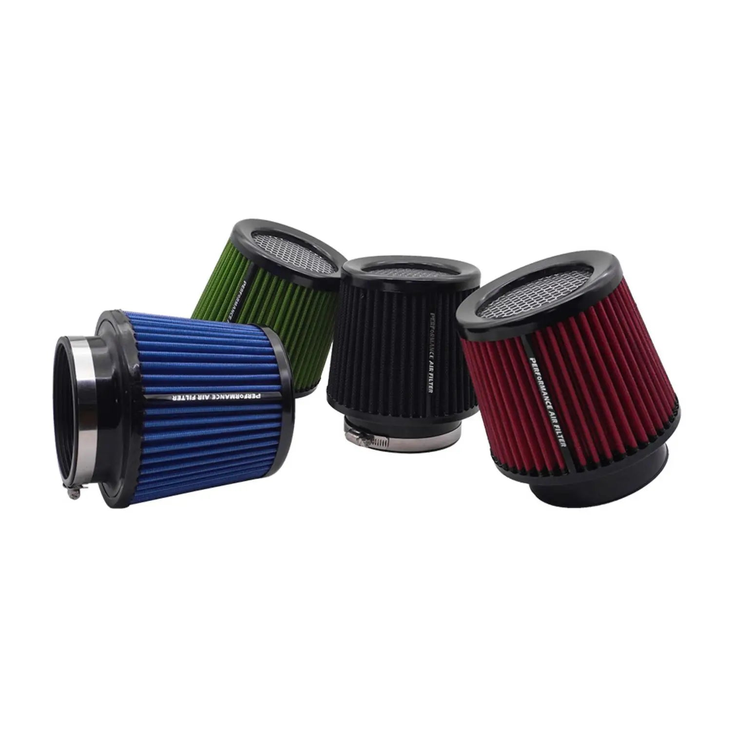 Universal 63/76/80mm Cone Air Intake Filter | Washable High Flow Cold Air Intake fo additional angle