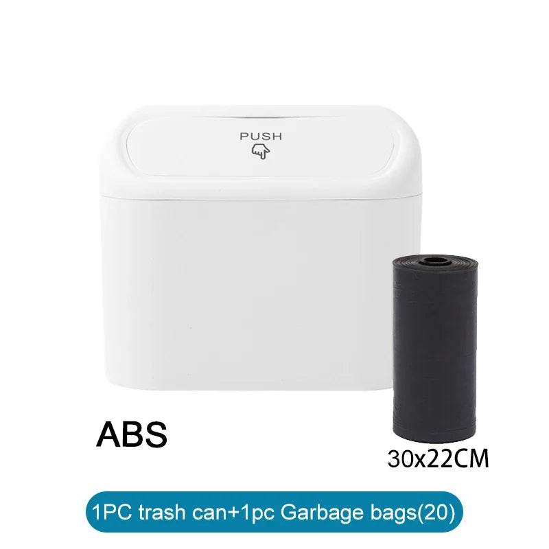 Car Trash Can (with Lid) Contains 60 (300) Garbage Bags, Small Car Trash Can, Leak-pr alternate view