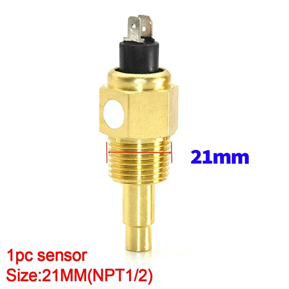 3 in 1 Car Gauge Water Temperature Oil Pressure Voltmeter 52mm Digital Red Backlight | close-up view