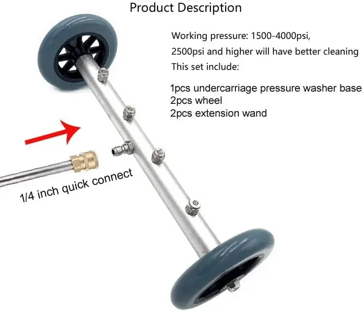 5000PSI 16-inch Electric High Pressure Washer | Car Chassis and Locomotive Cleaning T alternate view