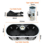 Car Center Console Cup Holder Assembly Drink Holder Buckle Cigarette Lighter for Pors alternate view