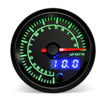52mm 7 Color LED Dual Display Gauge | Boost PSI BAR Water Oil Temp Pressure Voltmeter close-up view
