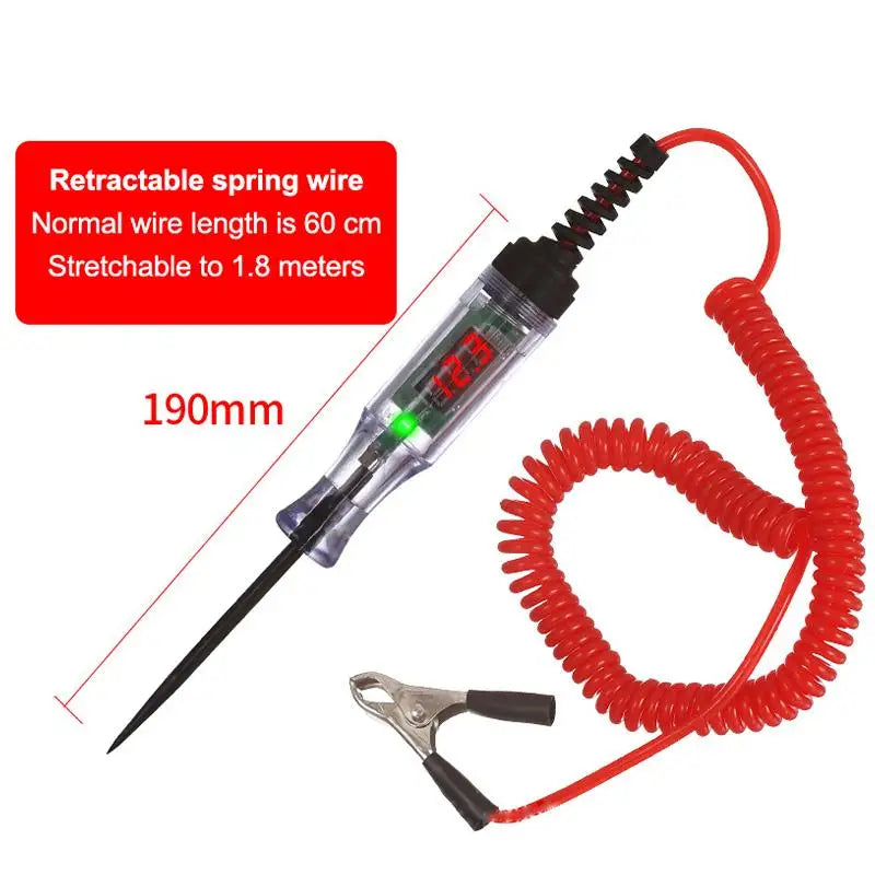 Car Truck Voltage Circuit Tester Digital Display Long Probe Pen | 3V-120V Automotive lifestyle view