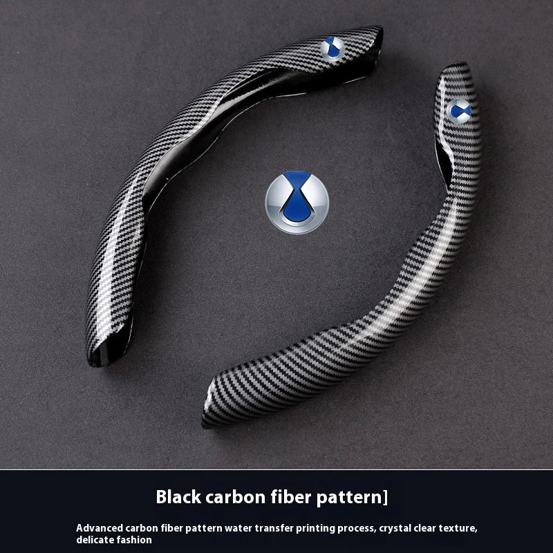 Car Carbon Fiber Texture Steering Wheel Cover Tengsheng DENZA Z9 EV Z9 DM Z9GT EV Z additional angle