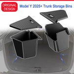 Tesla Model Y Juniper 2025 Trunk Side Storage Box – Flocked TPE Boot Organizer & Anti-Dirty Mat (7 K