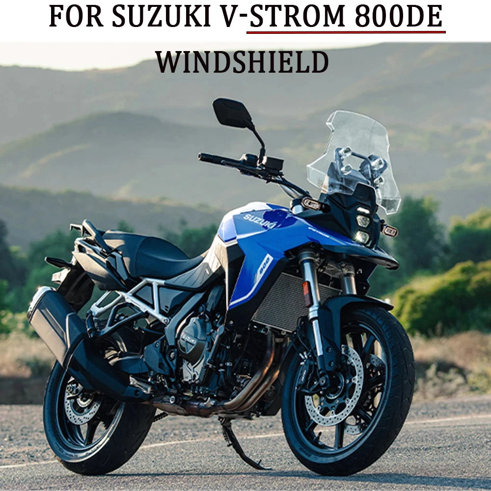 For SUZUKI V-STROM 800DE DL800DE Motorcycle Windshield Heightened Sports Front Windshield Acrylic De