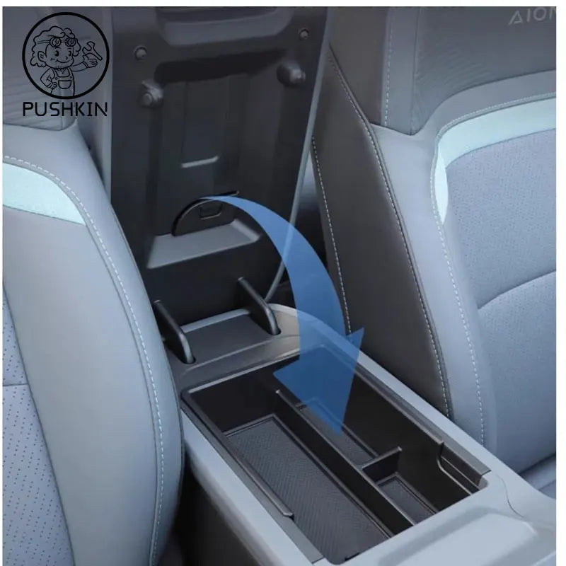 BYD Sealion 7 2024 2025 Center Console Organizer | Cup Holder & Rear Screen Storage B lifestyle view