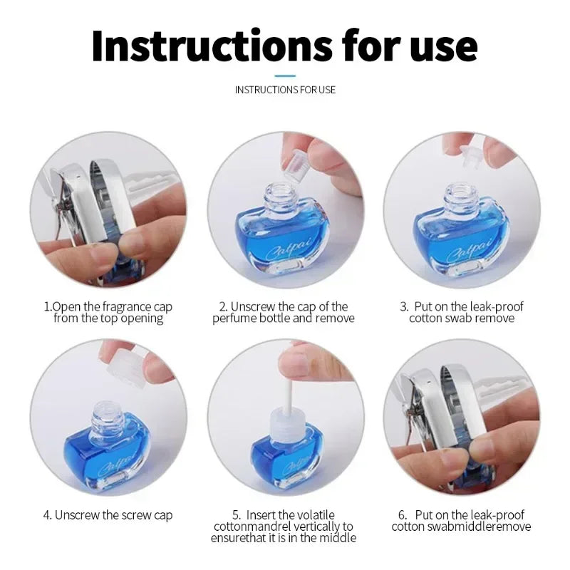 New Car Aromatherapy Air Freshener Rotary Propeller Exhaust Aromatherapy Creative Mini Perfume Decorative Accessories
