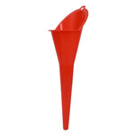 1pc Plastic Long Stem Funnel Universal Car Motorcycle Gasoline Oil Filling Tool Black lifestyle view
