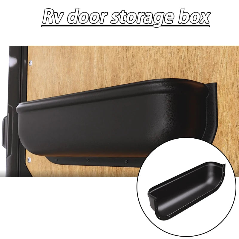 Car Door Handle Storage Box Van Camper RV Door Storage Box Door Panel Tray Armrest Or lifestyle view
