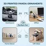 Panda Sculpture Ornament for Desk or Car Decor additional angle