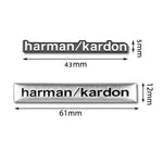 Harman Kardon BOSE Badge aluminum 3D car audio stickers For bmw Dacia Alfa Romeo Lada Skoda Hyundai Infiniti Volvo Audi Jaguar