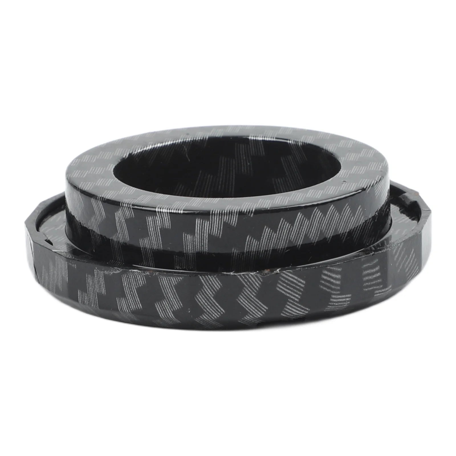 Rotary Engine Start Stop Button Cover With Carbon Fiber Style And Protective Ring For Car Ignition Switch Damage Prevention