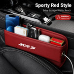 Car Seat Crevice Storage Box Slit Catcher Drop Stop Gap Filler Organizer For Mazda MX-5 MX5 Interior Accessories Auto