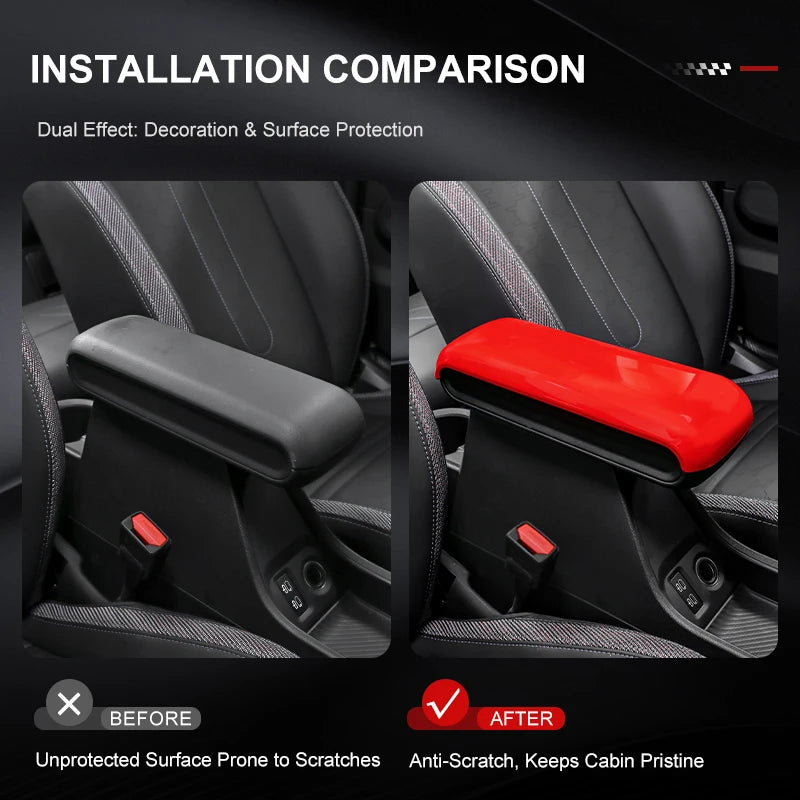 Car Center Console Stowing Tidying Armrest Box Panel Trim Cover For MINI COOPER S F additional angle