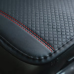 Car Armrest Cover Mat Universal PU Leather Ethnic Style Print Waterproof Non Slip Sto lifestyle view