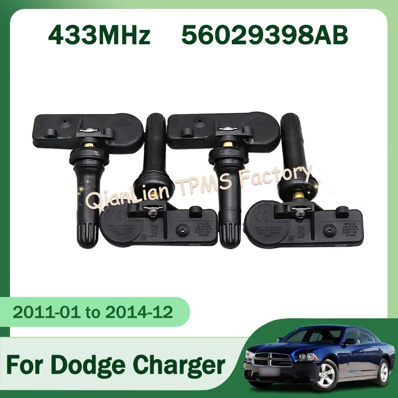TPMS Sensor for Dodge Charger Challenger Durango Grand Caravan | 433MHz Direct Replacement