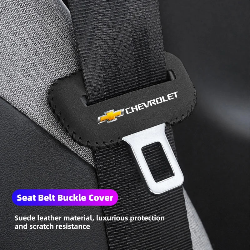 2Pcs Car Seat Safety Belt Buckle Cover | Protective Accessories for Chevrolet Models