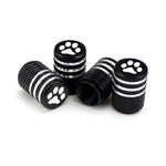 DSYCAR 4Pcs Bear's Paw Tire Stem Valve Caps | Aluminum Alloy Dustproof Car Tire Valve alternate view
