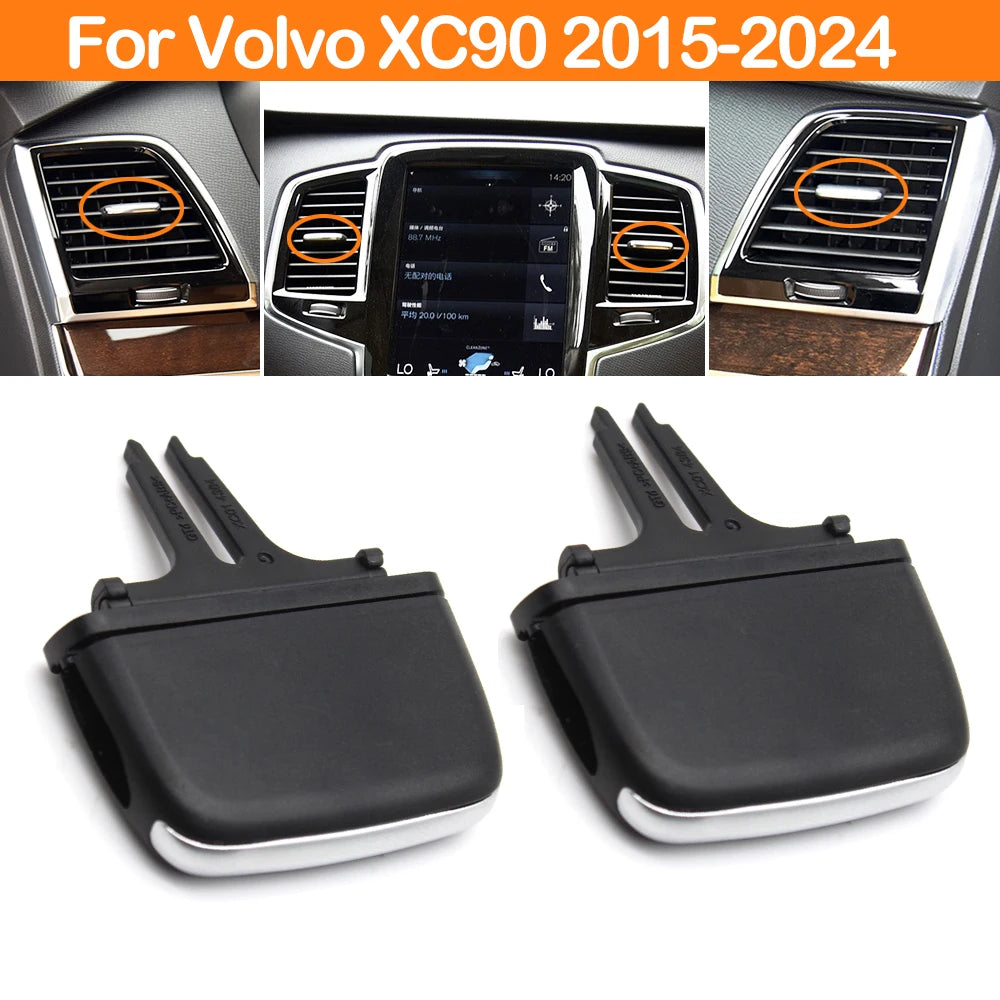 Car Front Rear Air Conditioner AC Vent Grill Outlet Slider Knob Tab Clip Repair Kit For Volvo XC90 2016-2024 32277966