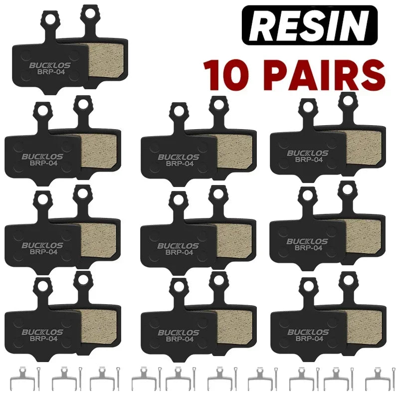 BUCKLOS Resin Disc Brake Pads for SRAM AVID | Wear-Resistant Hydraulic MTB Brake Pads close-up view
