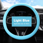Non-Slip Silicone Steering Wheel Cover 38cm lifestyle view