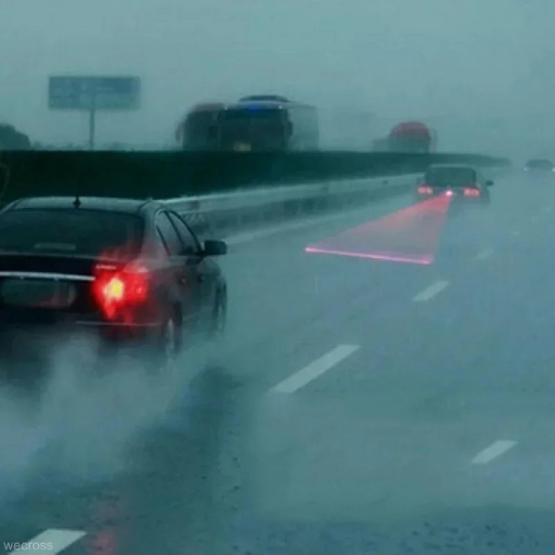 1/2/3PC Car Auto LED Laser Fog Light Vehicle Anti-Collision Taillight Brake Warning Lamp Cool Car End Rear Tail Fog
