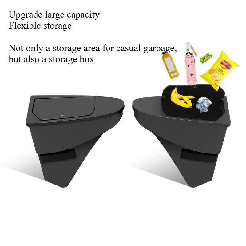 Front Door Storage Trash Can for Tesla Model Y/YL Juniper 2025 Car Door Storage Box M lifestyle view