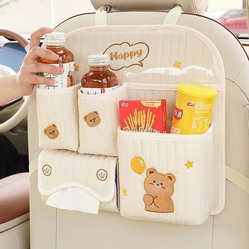 Car Seat Back Organizer Multifunctional Storage Bag Auto Rear Seat Hanging Pouch for alternate view