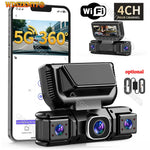 4-Channel 360° Dash Cam | 1080P, WiFi App, 24H Parking Monitor