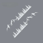 Car Stickers 2 Pac Door Side Stick Mountain Forest Decals for RV Off-Road PVC Waterproof Sunscreen