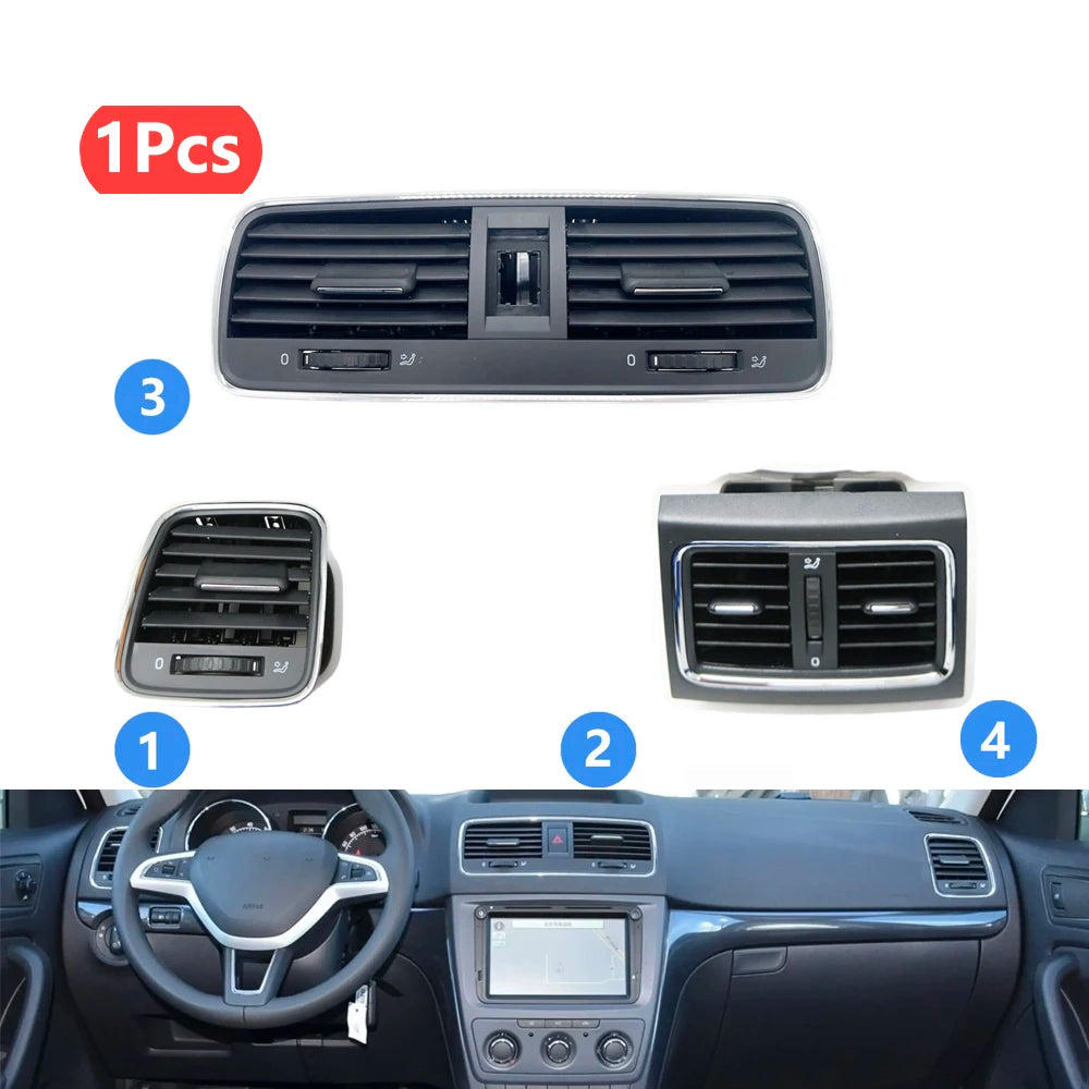 Ruili353 for Skoda Yeti Dashboard Air Conditioning AC Outlet Ventilation Rear AC Vent for Skoda Yeti  Air conditioner Air vent