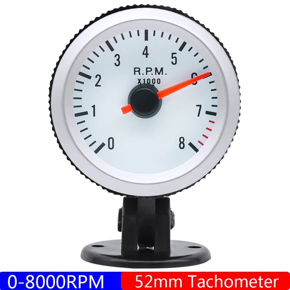 Car 52mm 6-in-1 Gauge Set | Turbo Boost Oil Pressure Water Temp Tachometer Voltmeter alternate view