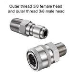 High Pressure Car Wash Water Gun | 3/8 Stainless Steel Quick Connector close-up view