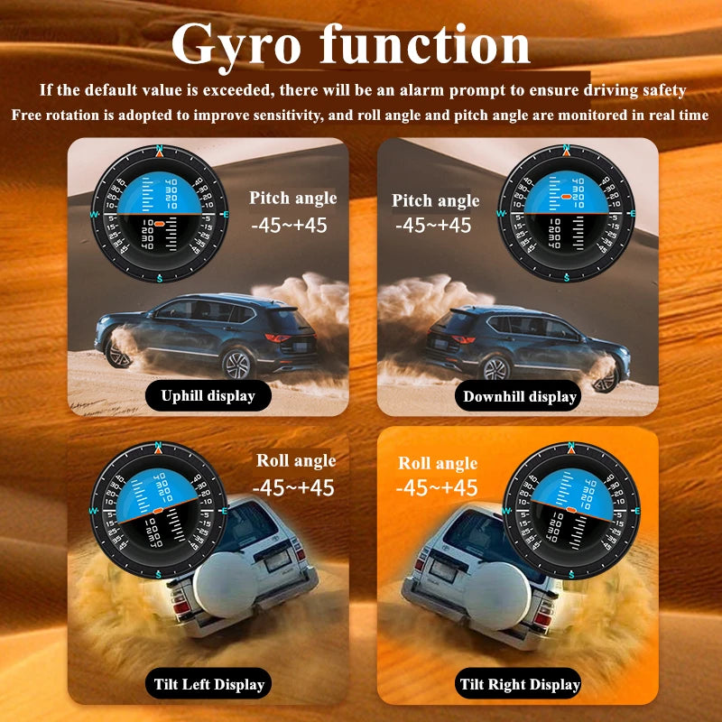 Lufi XS Revolution OBD2 OBD+GPS Automobile Multi-function Water Temperature Turbo Oil Te detail view