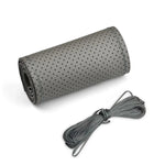 Universal Leather Car Steering Wheel Stitch On Wrap Cover Fit for 38cm 14" DIY Sewing alternate view