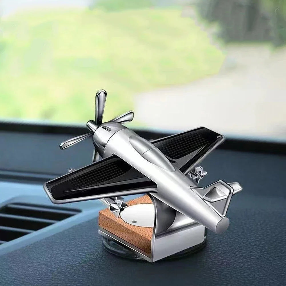 Solar Aircraft Car Air Freshener | Mini Car Perfume Decoration lifestyle view