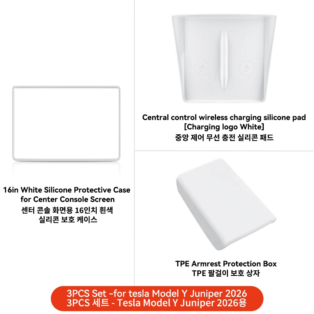 YZ For Tesla Model YL Y 3 Highland Juniper Armrest Pad Anti-fouling Center Console Box Cover Aanti-scratch 2026 Car Accessories