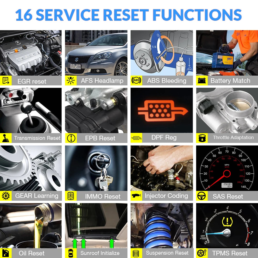 THINKCAR Thinkdiag HOT Version All System Diagnostic Tool 16 Resets Service ECU Coding Bi-Directional OBD2 Scanner 1 Year Free